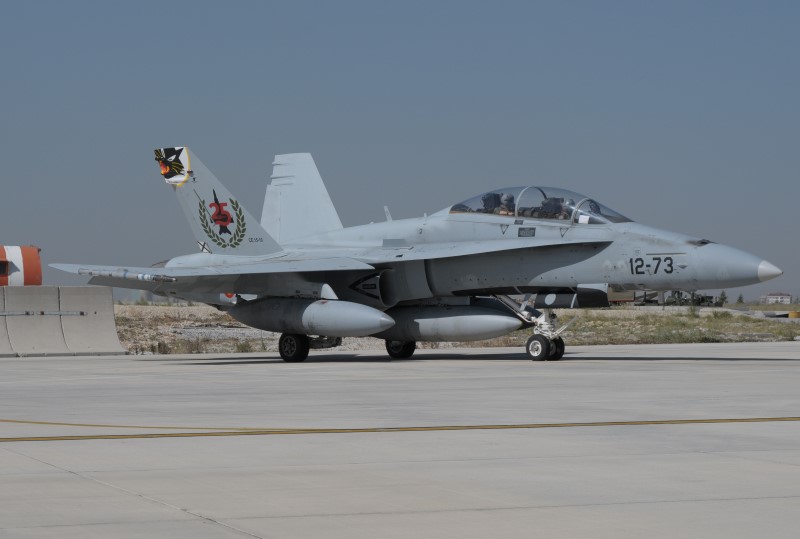 Photo 35.JPG - The Spanish EF-18B (M) two-seater anniversary aircraft with "25 years EF-18" markings